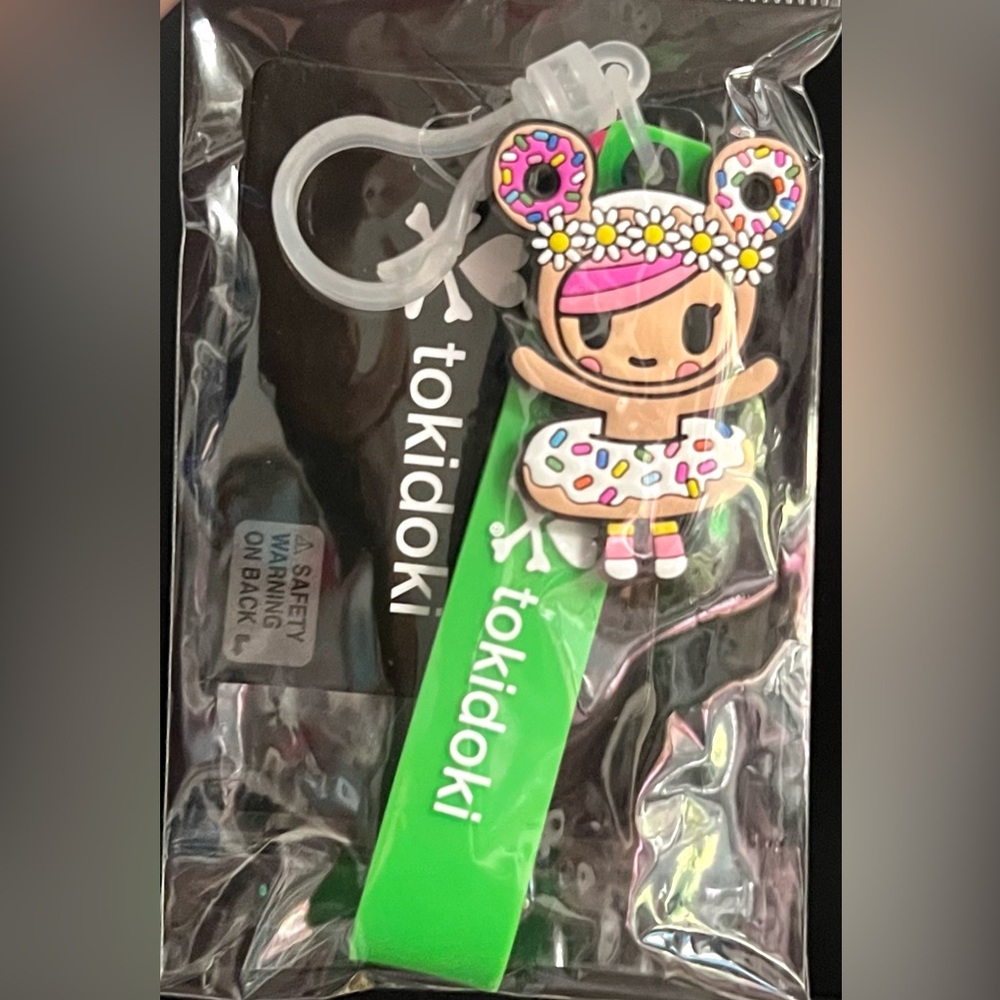 Tokidoki Donutella Y2K Bag Charm Keychain Accessory